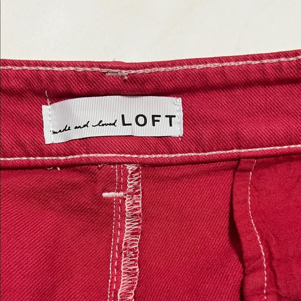 Loft Palmer Women's Red Casual Shorts - Picture 3 of 6